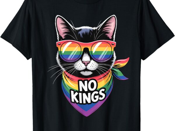 No kings pride cat t-shirt