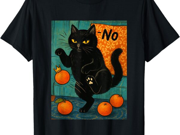 No kings in america black cat political anti trump protest t-shirt