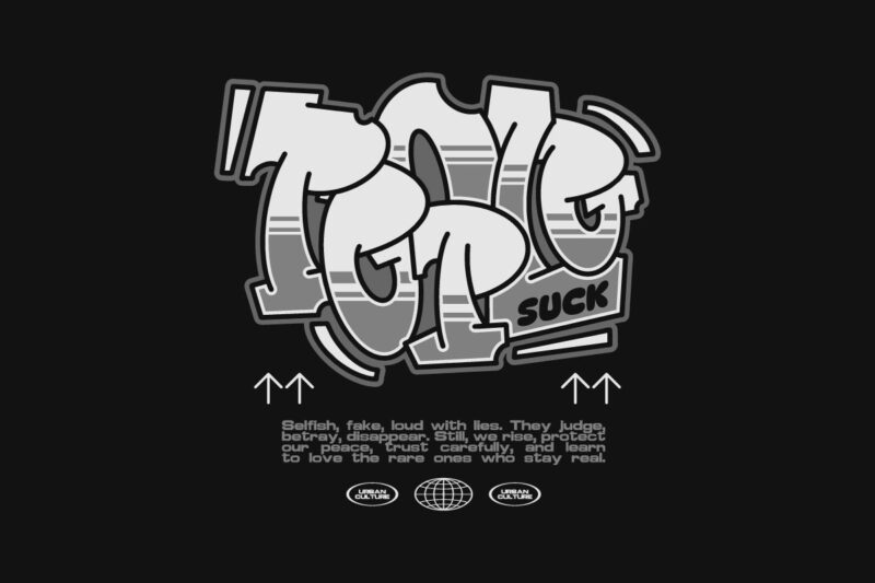 Urban Graffiti Street Style T-shirt Designs Bundle