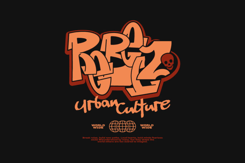 Urban Graffiti Street Style T-shirt Designs Bundle