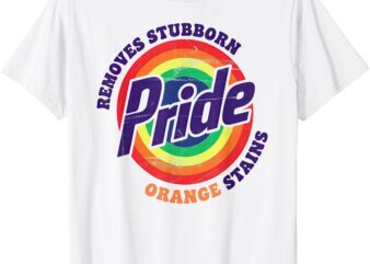 Resist Remove Stubborn Orange Stains Pride Month LGBTQ T-Shirt