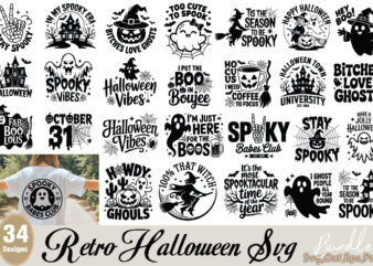 Funny Halloween T-shirt Bundle Funny Halloween svg Bundle