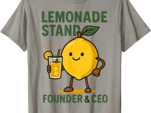 Retro lemonade stand founder and ceo gift for men women kids t-shirt