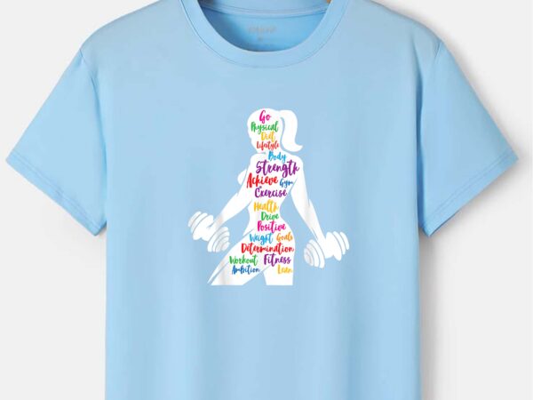 Women gym motivation workout motivational fitness lover gift t-shirt design