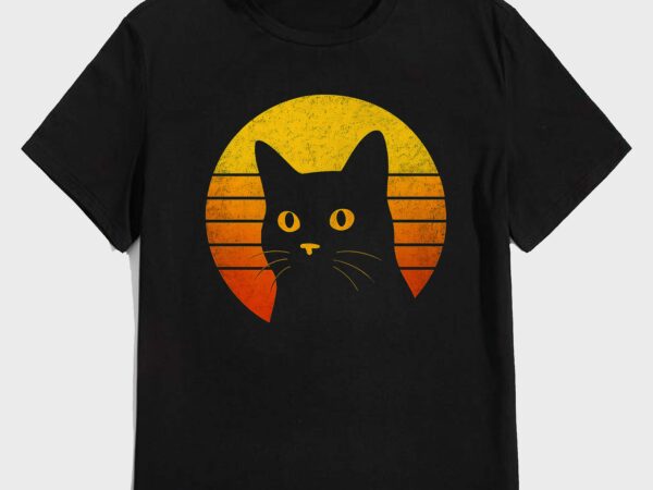 Vintage abyssinian cat for retro cat artwork pet lovers premium t-shirt design