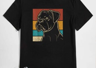 Dog Lover Dog Owner Retro Pet Animal Outfit Vintage Boxer T-Shirt design