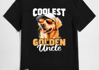 Coolest Golden Uncle – Dog Lover Pet Trainer Canine T-Shirt design