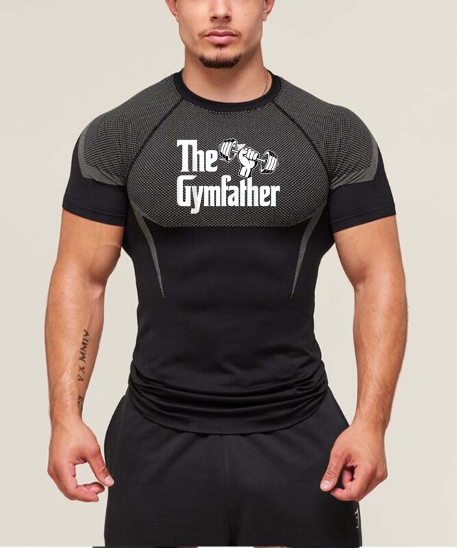 The Gymfather Funny Workout Dad Fitness Fathers Day T-Shirt design