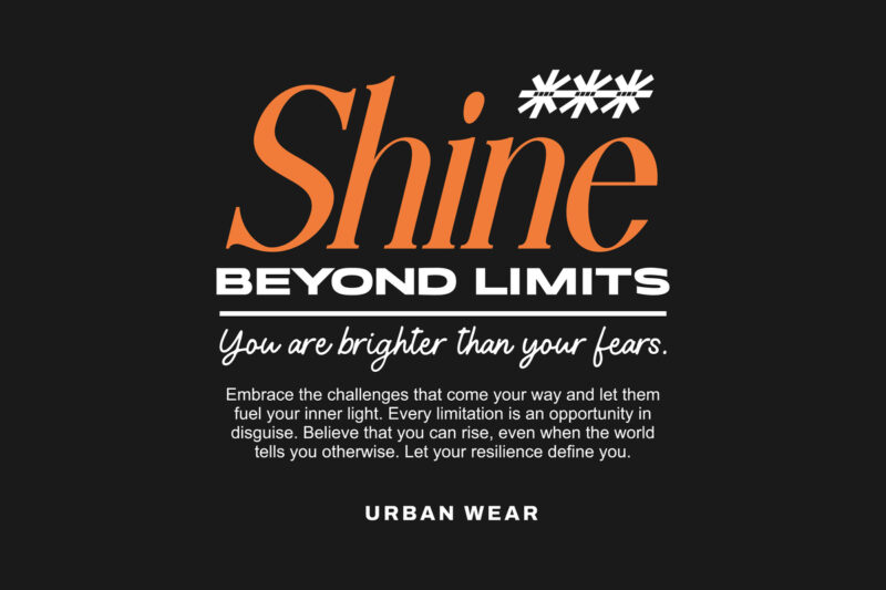 Minimal Urban Typography T-shirt Designs Bundle Vol. 2