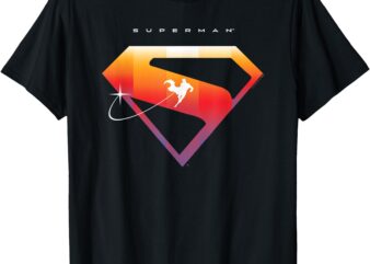 Superman (2025) Flying Silhouette S-Shield Emblem T-Shirt