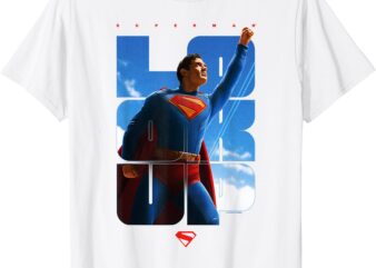 Superman (2025) Look Up Taking Flight Logo T-Shirt