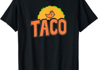 TACO Trump Logo Trump Always Chickens Out Trump Chicken Taco T-Shirt