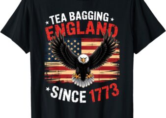 Tea Bagging England Since 1773 4th Of July Vintage Retro T-Shirt