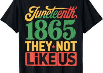 They Don’t Like Us Juneteenth 1865 Black Pride T-Shirt