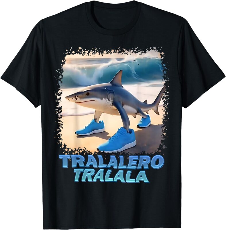 Tralalero Tralala Italian Brainrot Meme T-Shirt