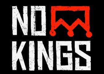 No Kings Protest Sign SVG