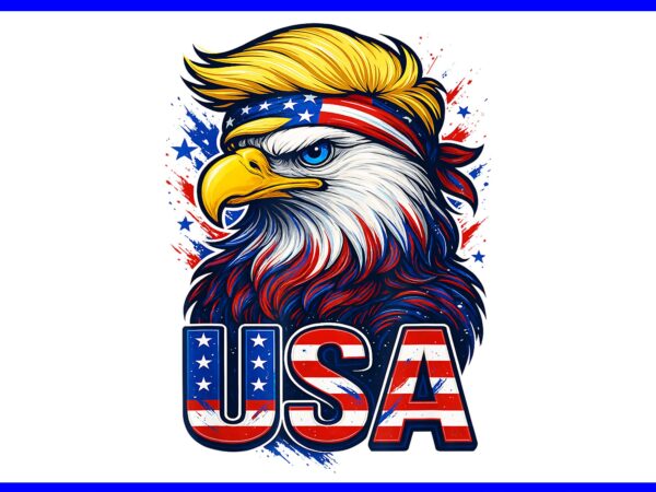 Bald eagle 4th of july usa patriotic american flag png, bald eagle 4th of july png t shirt template