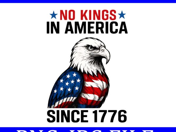 No kings in america since 1776 distressed usa flag vintage png T shirt vector artwork