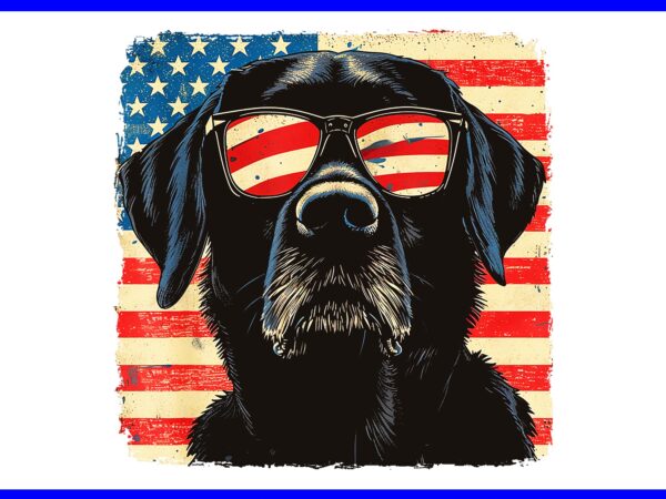 4th of july labrador retriever dog png
