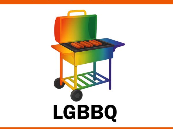 Lgbtq pride month rainbow png, funny lgbbq png t shirt vector graphic