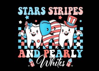 Stars Stripes And Pearly Whites Dental 4th Of July Dentist PNG