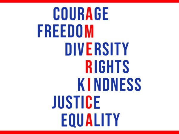 Courage freedom diversity rights kindness justice equality svg t shirt vector file
