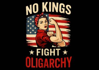 No Kings Fight Oligarchy Patriotic 4th Of July PNG