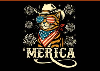 Usa 'merica cat 4th of july png, merica cat png, cat 4th of july png
