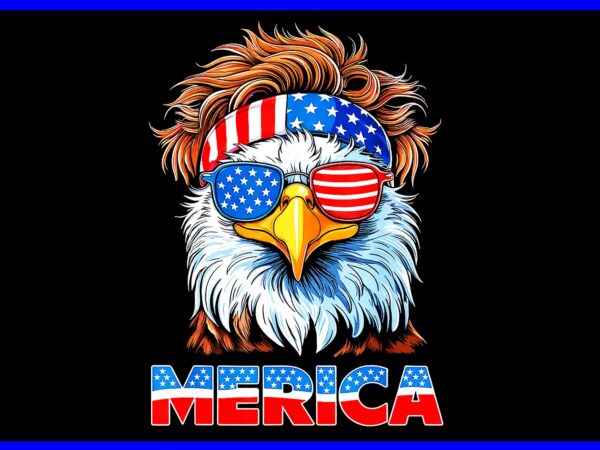 Eagle 4th of july png, eagle merica flag patriotic png vector clipart