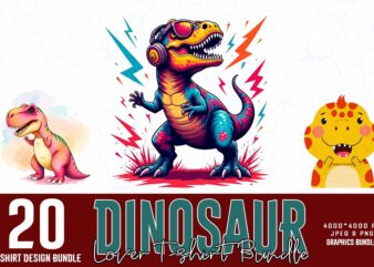 Trendy Retro Dinosaur Graphics t-shirt design SVG, jpeg & png design