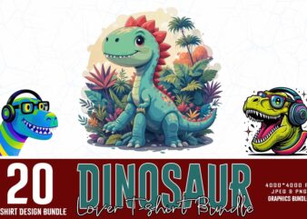 Trendy retro dinosaur graphics t-shirt design jpeg & png designs