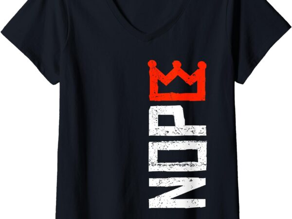 Womens next no kings protest sign v-neck t-shirt