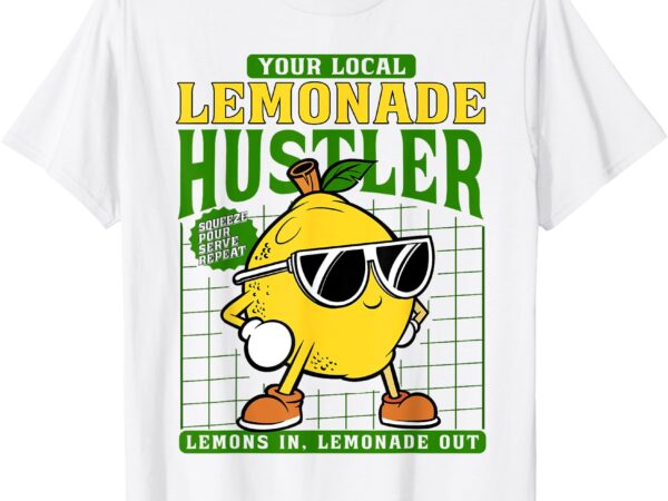 Your local lemonade hustler funny lemon stand boss kids t-shirt