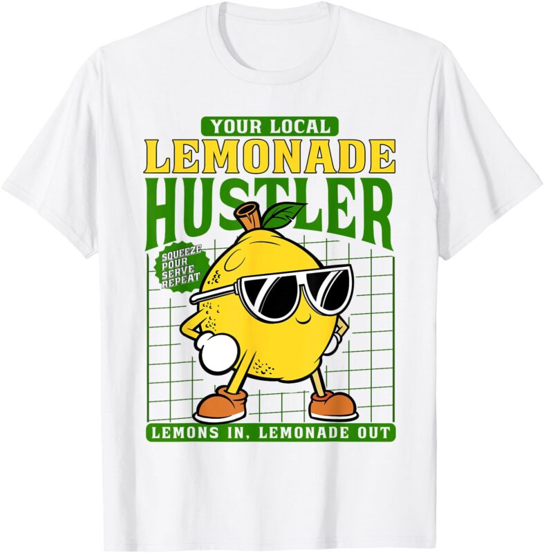 Your Local Lemonade Hustler Funny Lemon Stand Boss Kids T-Shirt