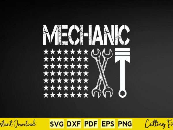 Mechanic svg png mechanic cutting files t shirt designs for sale
