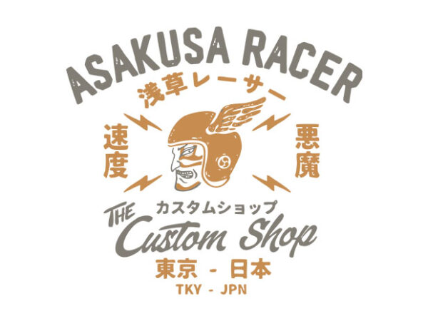 Asakusa racer t shirt vector