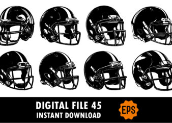 American football helmet silhouette