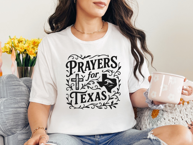 Prayers for Texas | Texas State Graphic Design, Support for Texas, Texas Recovery Shirt