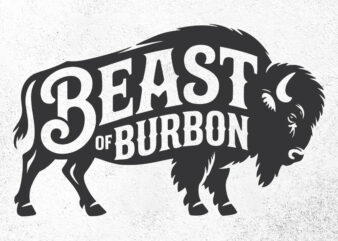 Beast of bourbon drinking whiskey design bison buffalo party t-shirt