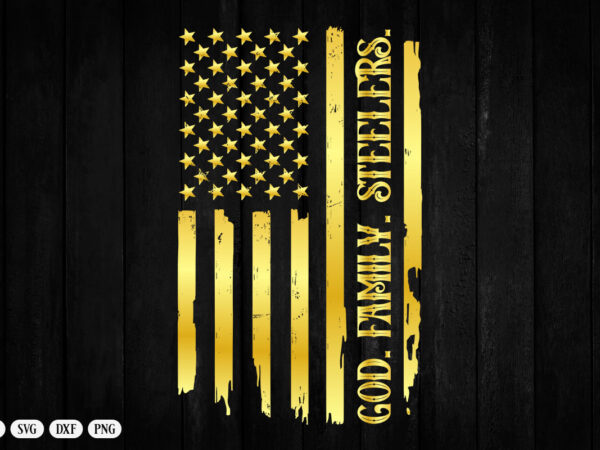 God family steelers pro us flag shirt father’s day dad gift t-shirt
