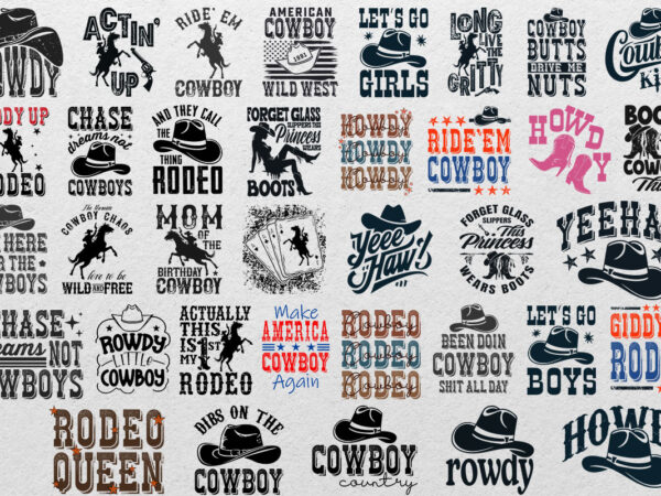 Rodeo svg bundle,cowboy svg bundle,horse rider svg,western bundle svg,farm cowboy svg,cowboy scene png,western cricut files t shirt design online
