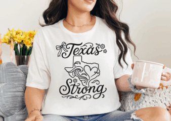 Texas strong | beautiful texas graphic design, texas state shirt, floral texas pride apparel.