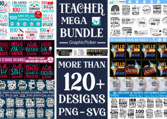 Teacher Mega SVG Bundle, Back to School Mega Bundle