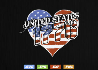 1776 United States Flag USA t-shirt design Design