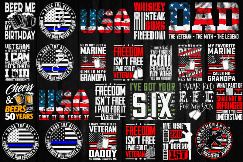 Mega Bundle SVG, Funny Svg Bundle, Army Svg Design, Father Day T-shirt Design
