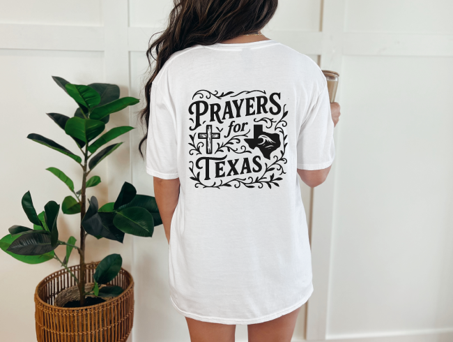 Prayers for Texas | Texas State Graphic Design, Support for Texas, Texas Recovery Shirt