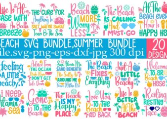 Summer SVG Bundle,Summer SilhouetteBeach SVG Bundle, Beach Silhouette Summer Cut File Summer Clipart Beach Cut File Beach Clipart,BEACH SVG