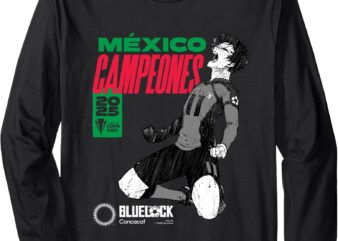 2025 CONCACAF vs Blue Lock Mexico Gold Cup Champions Long Sleeve T-Shirt