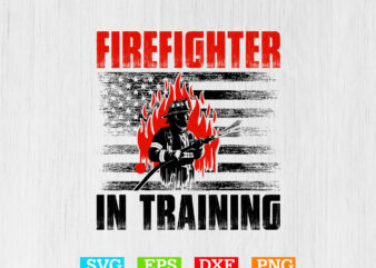 Firefighter in training shirt