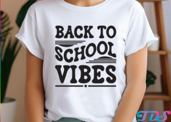 Back to School Vibes, Retro Wavy Design